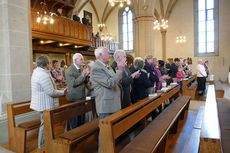 Festgottesdienst für die Kommunionjubilare an Ostermontag (Foto: Karl-Franz Thiede)